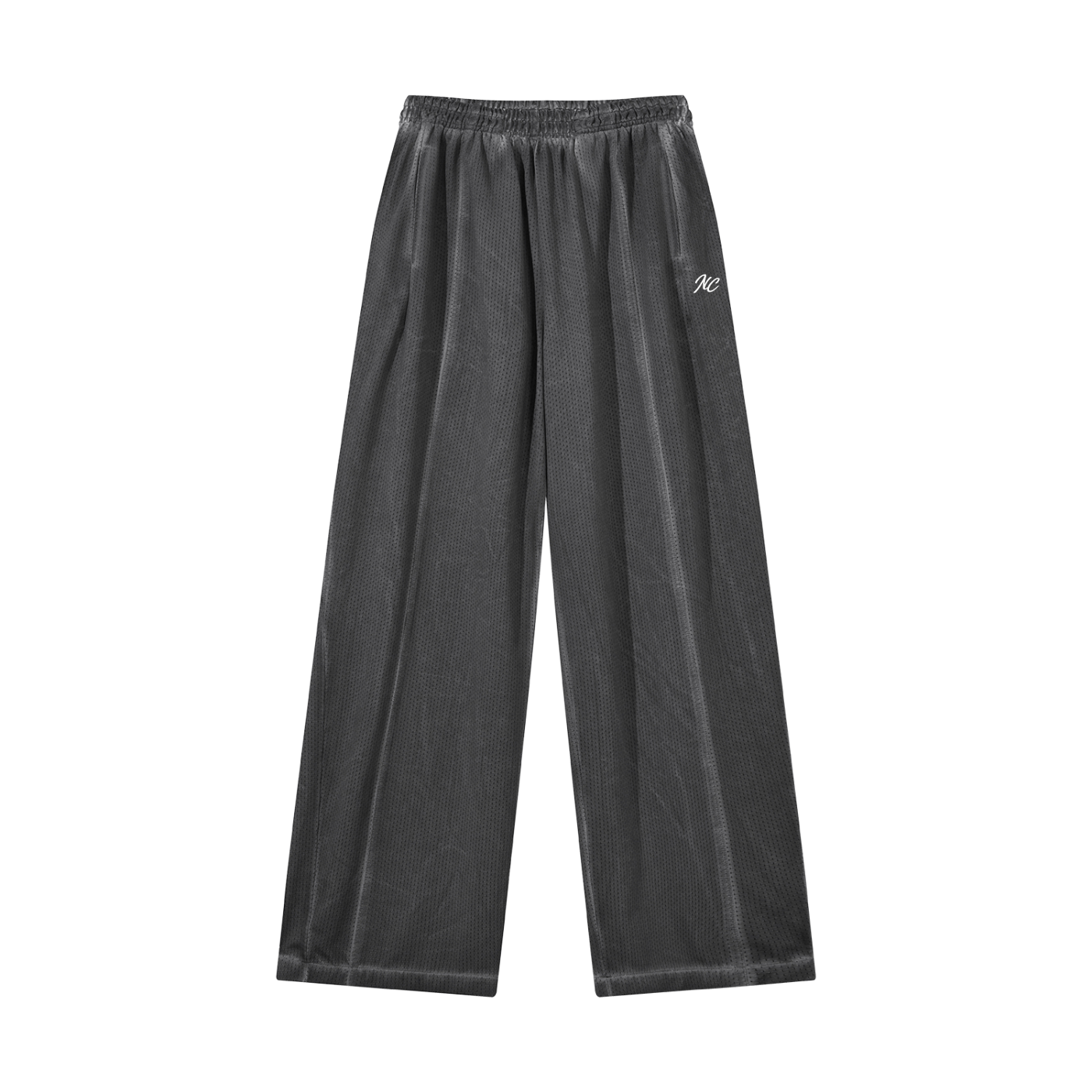 Unisex Vintage Wash Wide Leg Mesh Sweatpants