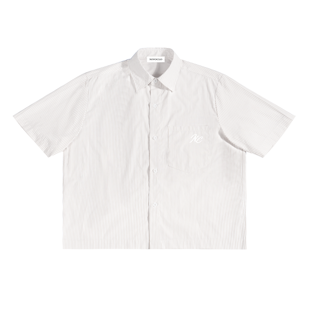 Oversized Vertical Stripe Boxy Shirt