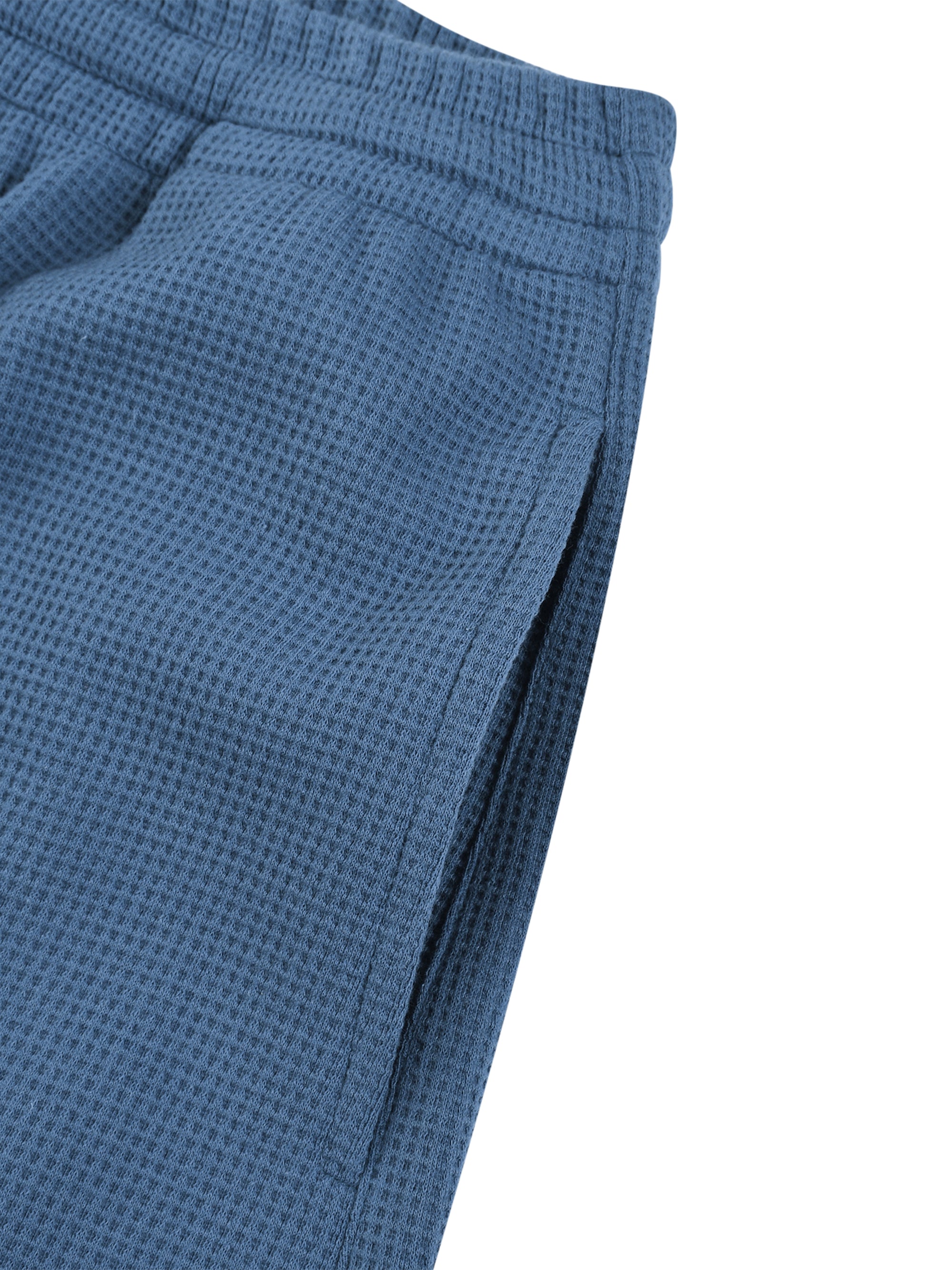 Basic Waffle Barrel Leg Pants