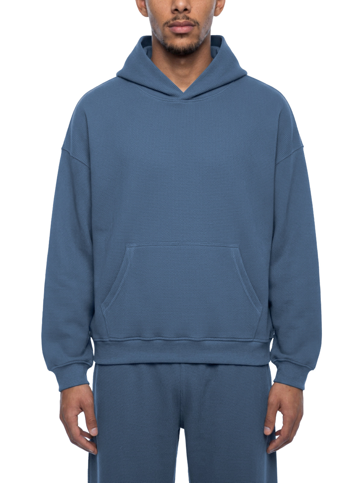 Basic Waffle Boxy Hoodie