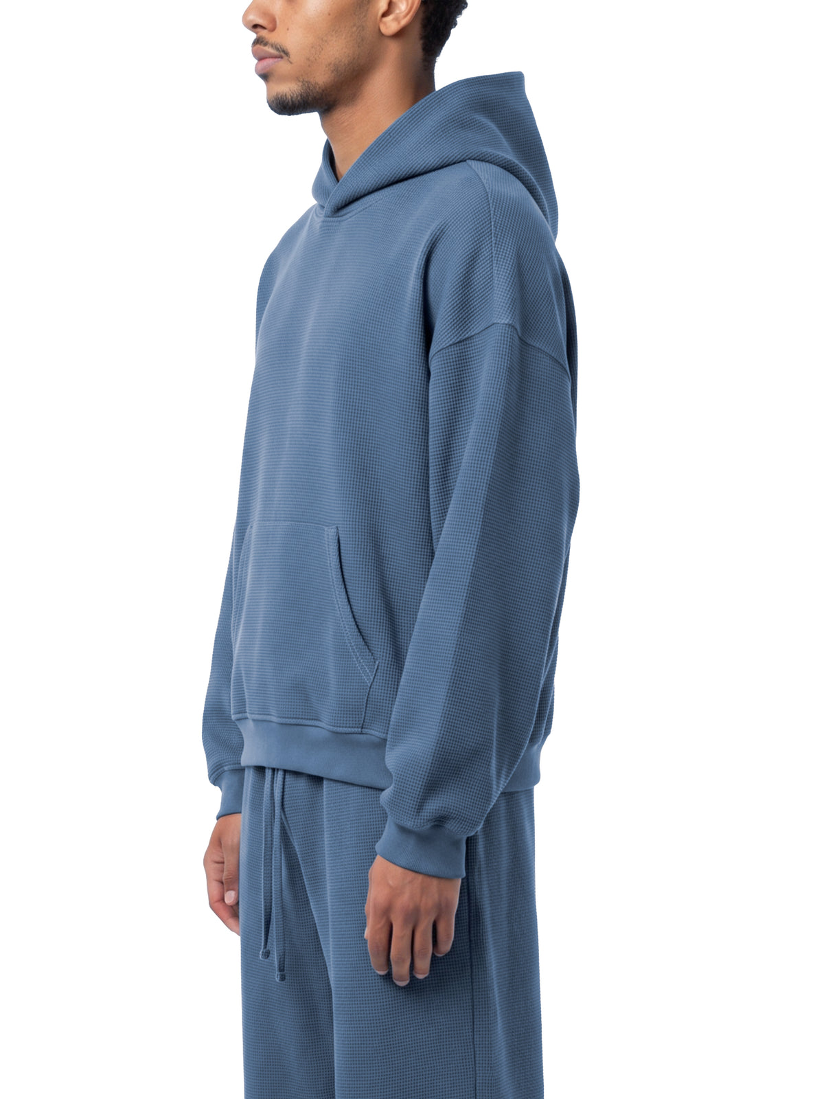 Basic Waffle Boxy Hoodie