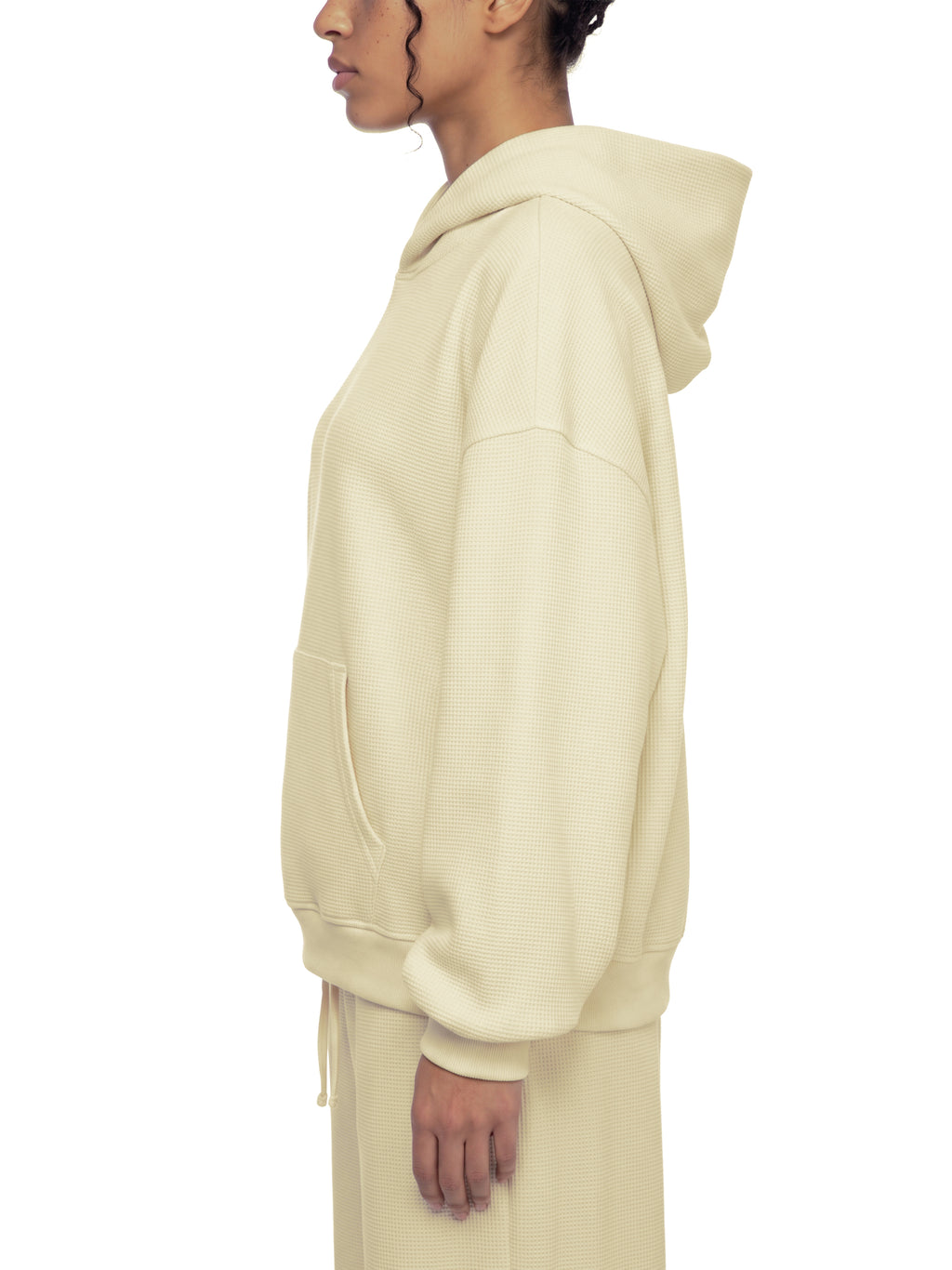 Basic Waffle Boxy Hoodie