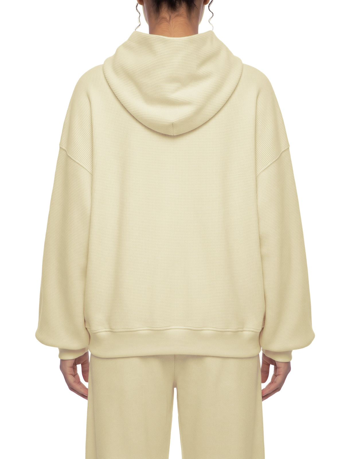 Basic Waffle Boxy Hoodie