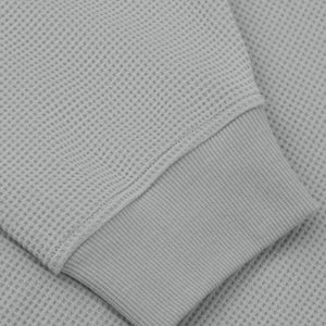 Basic Waffle Boxy Full Zip Hoodie