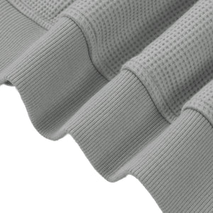 Basic Waffle Boxy Full Zip Hoodie