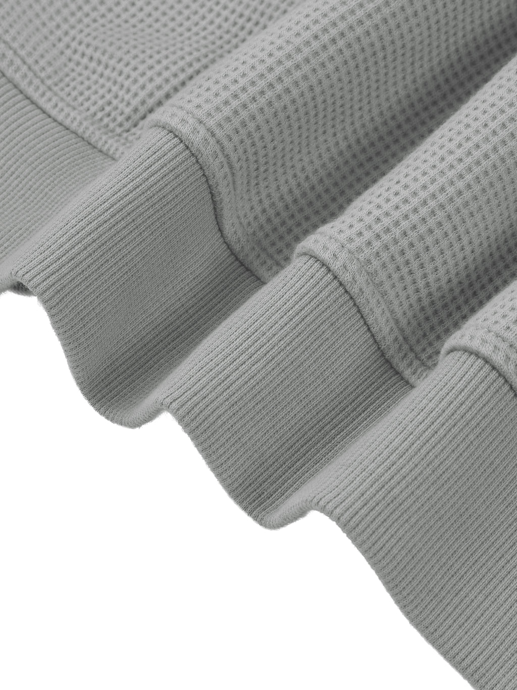 Basic Waffle Boxy Full Zip Hoodie