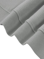 Basic Waffle Boxy Full Zip Hoodie