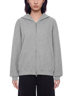 Basic Waffle Boxy Full Zip Hoodie