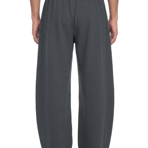 Basic Waffle Barrel Leg Pants