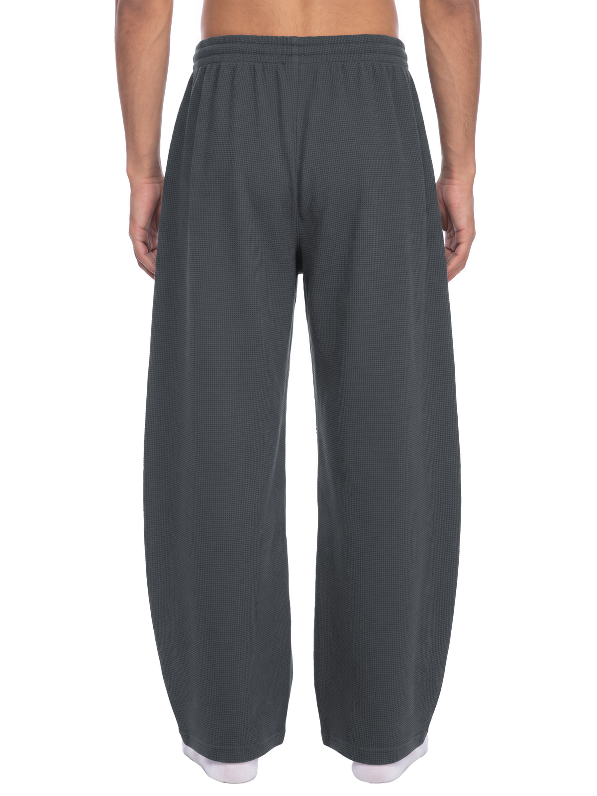 Basic Waffle Barrel Leg Pants