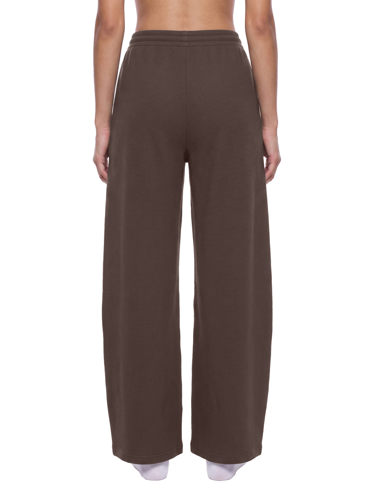 Basic Waffle Barrel Leg Pants