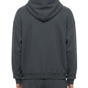 Basic Waffle Boxy Full Zip Hoodie
